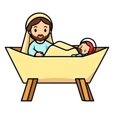 Jesus na manjedoura  sticker