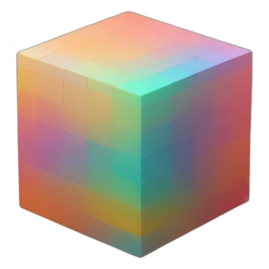 cube lut multicolor sticker