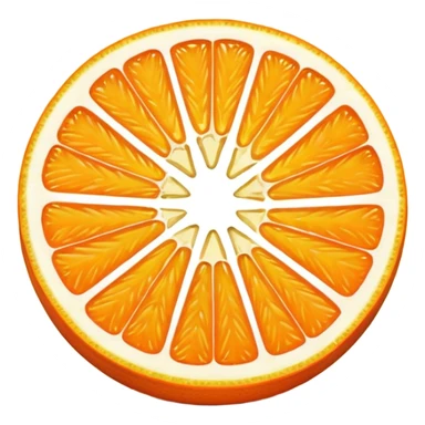 orange cut sticker