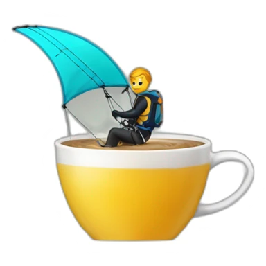 Kitesurfer Coffee sticker