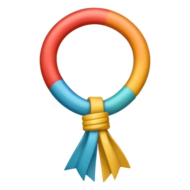 crea la imagen de un lazo de hilo caotico a uno sencillo sticker