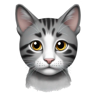 Whiskas cat soft grey black  sticker