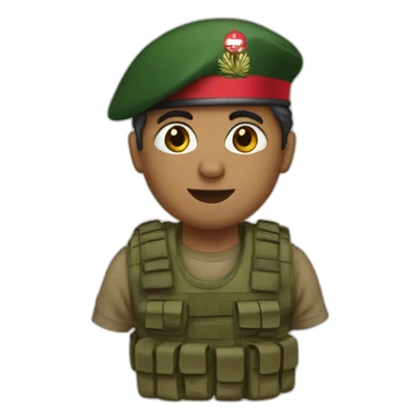 Lebanon soldire sticker