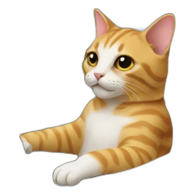 cat in a lambo sticker