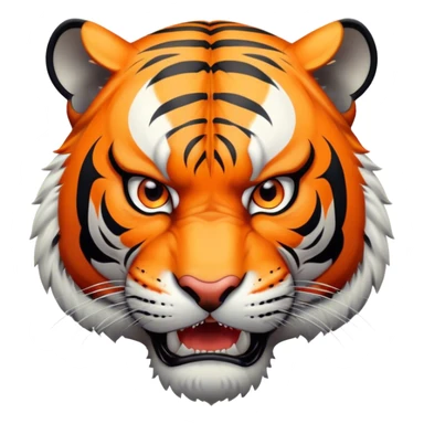 ANGRY Tiger body sticker