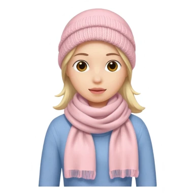 Light pink scarf sticker