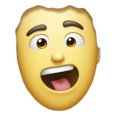 Persons head popping outside of toilet funny sticker