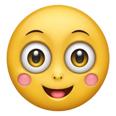 emogy showing fuuny face sticker