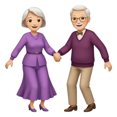 old people Waltz sticker