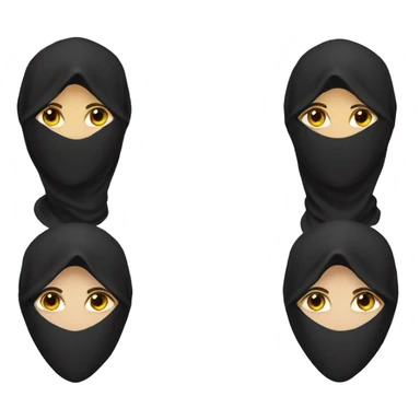 Women niqab sticker