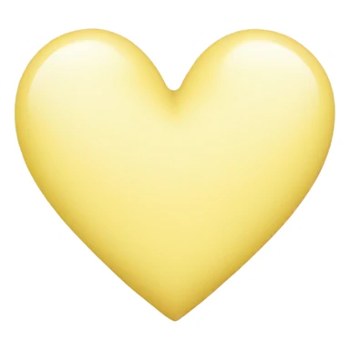 pastel yellow heart sticker