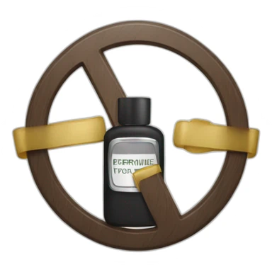 No perfume allowed sign sticker