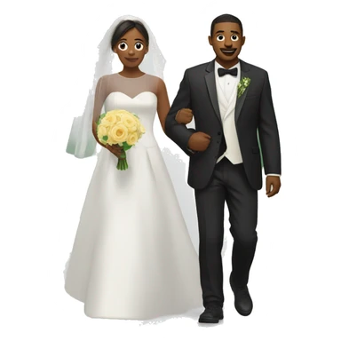 Walking down the isle sticker