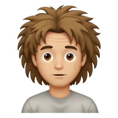 Guy with tons of hair sticker