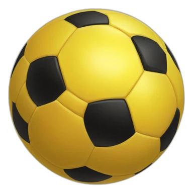 Yellow soccer ball  sticker
