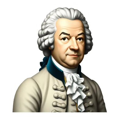 johann bach standing sticker