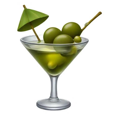 martini with olives sticker