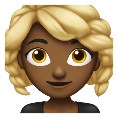 Araña negra chica como un emoji sticker