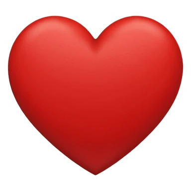 Outline of an red heart with black filled in the middle  sticker
