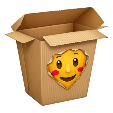 takeout box that looks like it has been in a trash can sticker