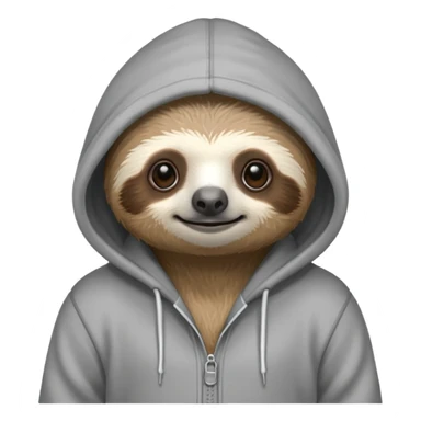 Perezoso whit hoodie sticker