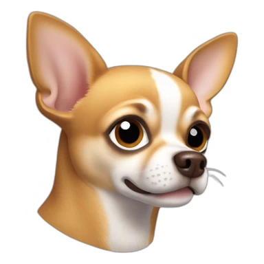Chihuahua marron claro entero sticker