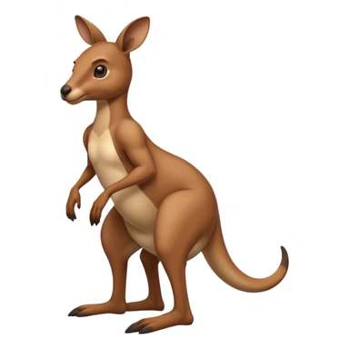 Kangourou qui saute sticker