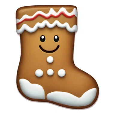 gingerbread man stocking sticker