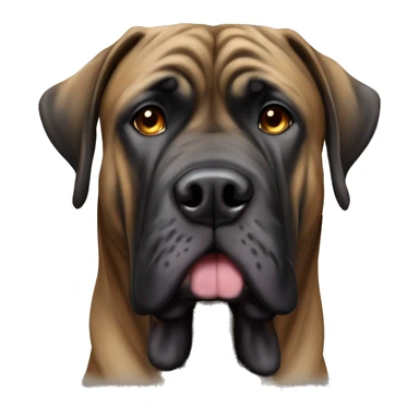 Brindle English mastiff  sticker