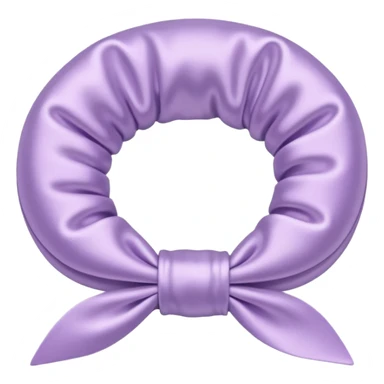 pastel lilac satin hair tie sticker