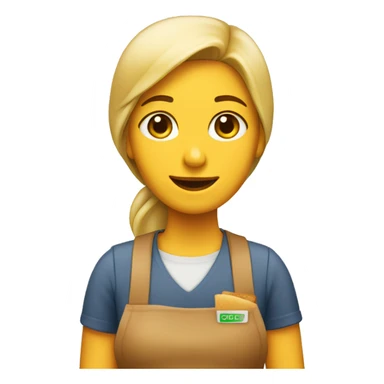sandwich girl worker sticker