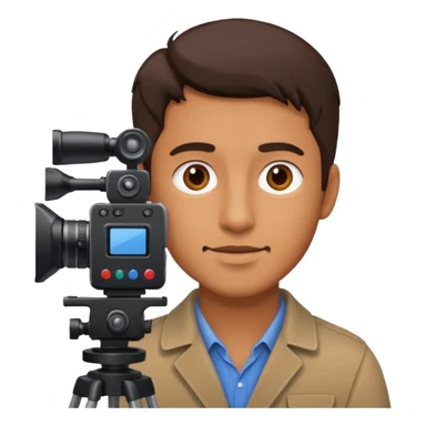 male Filmmaking sticker