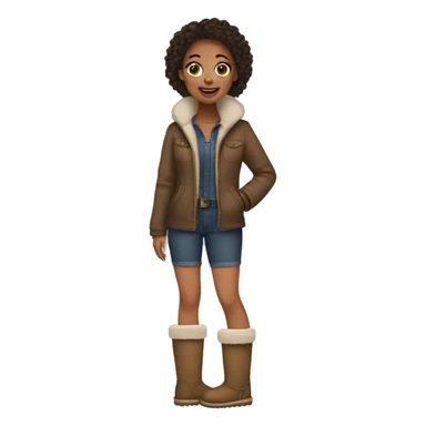 Girl with uggs sticker