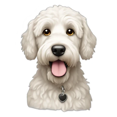 white-labradoodle-with-black-patch-around-left-eye sticker