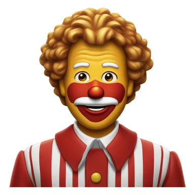 If Ronald McDonald was Santa Claus  sticker
