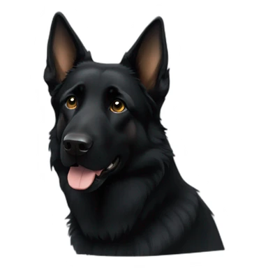black-german-shepherd sticker