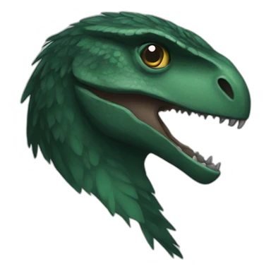 dark green raptor sticker