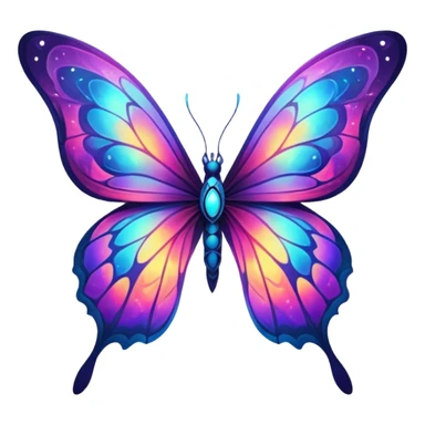 Nebula Butterfly sticker