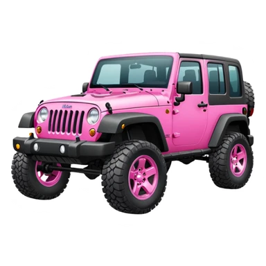 Pink jeep wrangler 4 door sticker