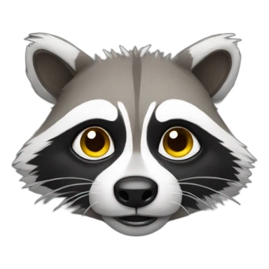 sweating-racoon sticker