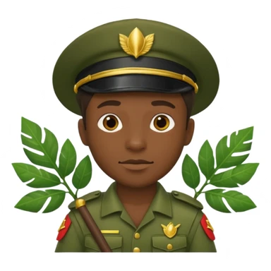 Jungle Guard – leaf shield. sticker