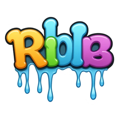 Words that say "RIP" in drippy letters  sticker
