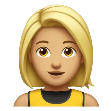 Abeja mujer rubia ejercicio  sticker