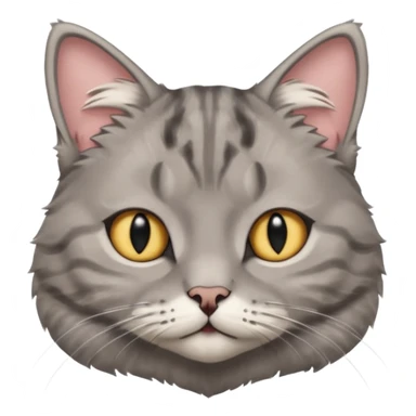 scottish cat with ears folded down sticker