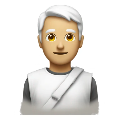 Squelette avec écrit  c'est romain en dessous  sticker