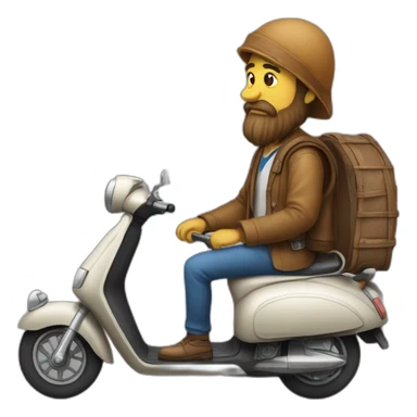 Bohoussou clovis-angenor sur scooter sticker