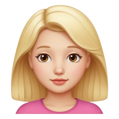 Beautiful curved girl with blonde hair sticker