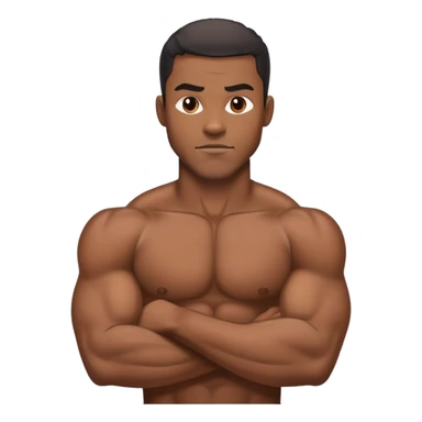 Swole black guy sticker