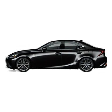 Lexus IS 500 In black colour  sticker