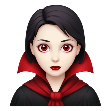 Vampire with red scarf  sticker